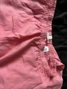 Next Wide Leg Pink 100% Linen Trousers Size 14 - Picture 1 of 2