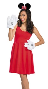 DISNEY MINNIE MOUSE HEADBAND & GLOVES COSTUME ACCESSORY KIT DG95777 - Picture 1 of 1