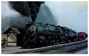 BALTIMORE & OHIO BIG SIX 6134 1950.VTG EISENBAHN POSTKARTE*B3 - Bild 1 von 2