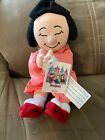 Its A Small World Disney Store Japanese Girl Beanbag Plush Stuffed 9" Toy