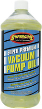 TSI Supercool Vacuum Pump Oil, Synthetic, Super Premium auto Oil 32 Oz, Clear