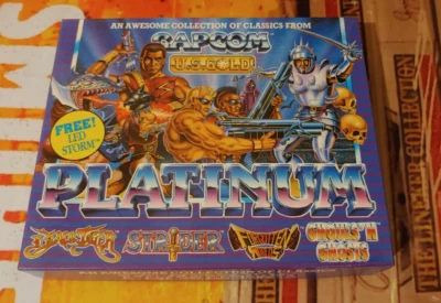 Platinum Collection (Capcom 1990) Commodore 64 (3 Disk, Manual, Box) works 8-bit - Bild 1 von 4