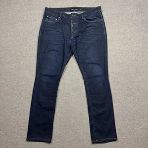 Deus Ex Machina Pants Men's Size 34 ( 36 x 32 ) Blue Slim Denim Jeans Button Fly - Picture 1 of 11