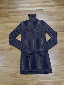 Missoni Sweater Womens Medium Brown Mock Neck Lightweight Oversized Knit Ladies - Picture 1 of 9