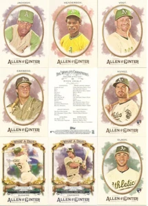 2017 Topps Allen & Ginter Oakland Athletics Master Team Set w/ What A Day (16) - Picture 1 of 1