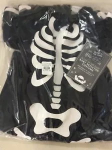 Disfraz de Halloween Pottery Barn para niños que brilla en la oscuridad esqueleto talla 6-12 nuevo con etiquetas - Imagen 1 de 1