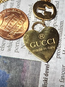 GUCCI BUTTON HEART GOLD METAL 3 PCS, VIEW ALL OF THE PHOTOS - Picture 1 of 4