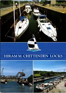 Hiram M. Chittenden Locks Postcard By Craig Tuttle Unposted - Picture 1 of 2