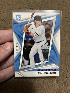 LUKE WILLIAMS 2022 Panini Chronicles ROOKIES & STARS RED #'d 44/100 Marlins RC - Picture 1 of 2