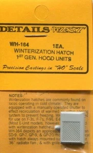 Details West 164 x HO Winterization Hatch 1st Generator EMD Hood Units - Picture 1 of 1