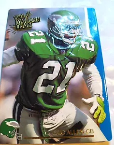 * 1991 #20 Eric Allen/Eagles CB-#21 lleno de acción All Madden Team - Imagen 1 de 5