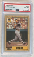 1987 Topps Barry Bonds RC Rookie PSA 8 NM-MT Pirates Giants