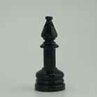 Chess Bishop Black Hollow Plastic Chessmen Staunton Replacement Game Piece