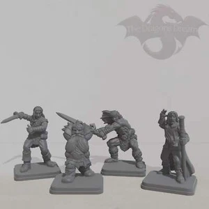 Heroquest Box Art Inspired Heroes - Heroquest, 5e, Dungeons and Dragons - Picture 1 of 5