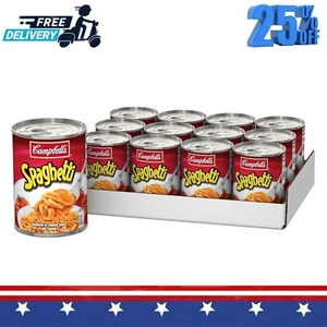 Campbell's Canned Spaghetti, Snacks for Kids and Adults,15.8 OZ Can (Pack of 12) - Picture 1 of 6