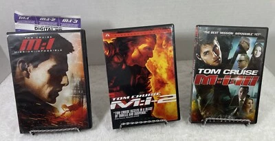 Mission Impossible 1, 2, & 3 DVD's Digital Codes for MI 1, 2, 3, 4, Rogue Nation - Image 1 of 4
