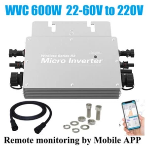WVC 600W MPPT WIFI Solar PV Grid Tie Micro Inverter DC 22V-60V Waterproof IP65 - Picture 1 of 11