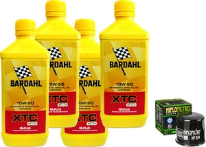 KIT TAGLIANDO BARDAHL XTC C60 10W50 FILTRO OLIO KAWASAKI Z 750 2004/2006 - Foto 1 di 4