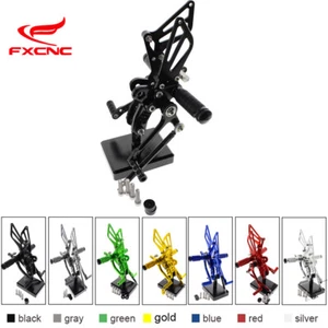 For Suzuki GSXR600 GSXR750 2011-2017 2018 2019 2020 CNC Rearsets Foot Pegs Pedal - Picture 1 of 14