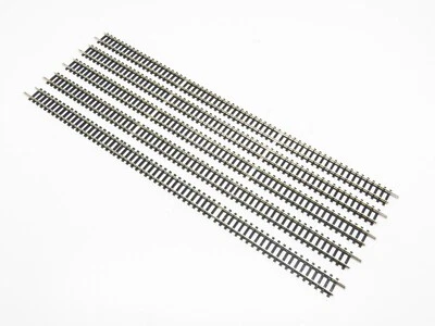 MINITRIX LOT 5 RAILS DROITS ACIER 312,6 MM. REF. 4902 / 14902 - ECHELLE N 1/160 - Photo 1/2