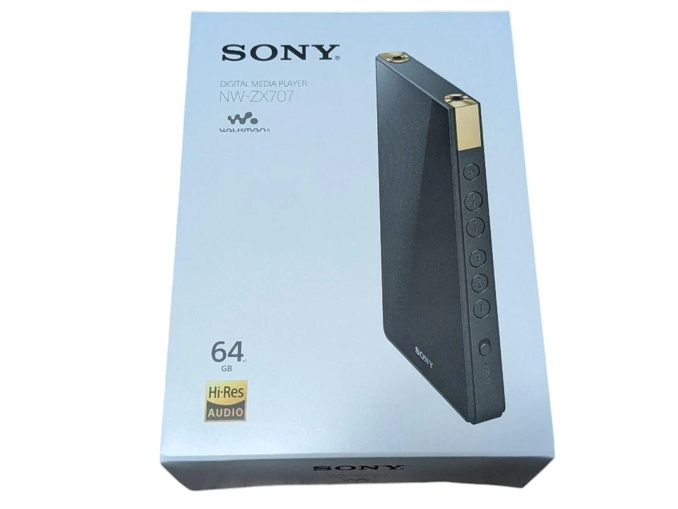 SONY WALKMAN  NW-ZX707 64GB Hi-Res ZX Series Audio Player Black From Japan DHL - Image 1 of 1