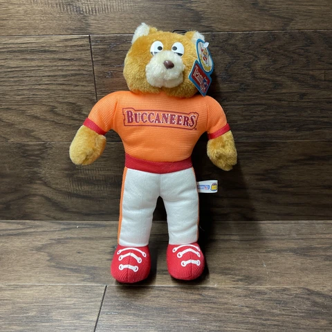 Vintage 1993 Good Stuff NFL Tampa Bay Buccaneers Bear Plush 12" NWT Cover
