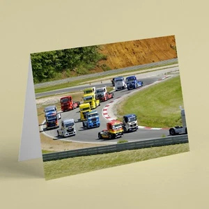 Truck grand prix birthday card - suitable for grandad dad husband brother friend - Picture 1 of 1