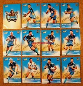 GOLD COAST TITANS NRL SELECT 2012 TRADING CARDS FULL SET 12 Cards - Bild 1 von 1