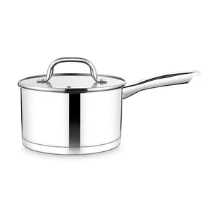 Saucepan 3 Qt Stainless Steel Sauce Milk Pan & Lid With Triply Bottom Home/kitch - Picture 1 of 7