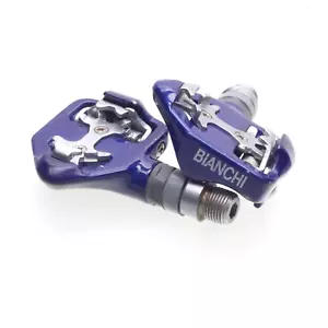 Wellgo RC-703 SPD Compatible Pedal for Bianchi - Blue Single Sided - Picture 1 of 5