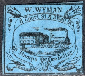 US CARRIER W. WITMAN MNG ORIGINAL, REPRINT OR FORGERY? TRAIN, RAILROADS - Picture 1 of 2