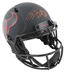 Texans J.J. Watt Signed Eclipse Proline F/S Speed Helmet w/ Red Sig JSA Witness - Picture 1 of 4
