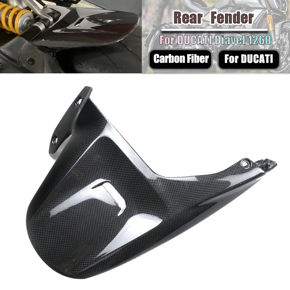 Guardabarros trasero de fibra de carbono para DUCATI Diavel 1260 1260S 2019-2022 Foto 1 de 4
