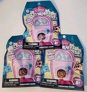 Disney Doorables Serie 8 Find The Scent Edition Nuevo Sellado de Fábrica 3 Paquetes - Imagen 1 de 4