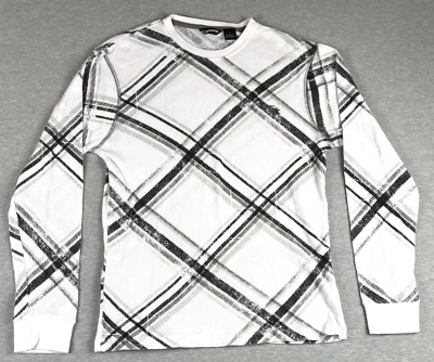 Gotcha Vintage Striped Waffle Pattern long sleeve tee shirt size Large - Image 1 of 4