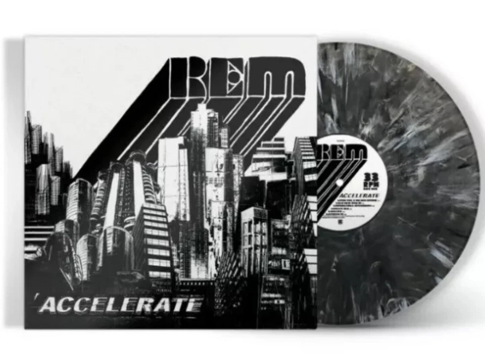 R.E.M. ACCELERATE Limited Edition Black & White Marble Vinyl Mint/Sealed - Image 1 of 1