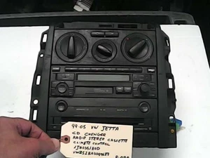99-05 VW JETTA CD CHANGER ,RADIO CASSETTE, CLIMATE CONTROL 1J0035180D( R-090 ))/ - Picture 1 of 4