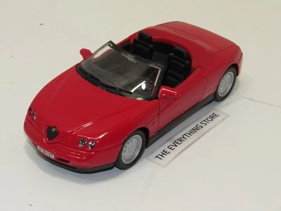 WELLY ALFA ROMEO SPIDER V6 1:24 ROJO BRILLANTE DE ARRIBA HACIA ABAJO NUEVO SIN CAJA ENVÍO GRATUITO Foto 1 de 4