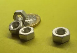 Dado esagonale in alluminio, RH, M6 x 1,0 x 10 mm L x 5 mm H 50 pezzi - Foto 1 di 12