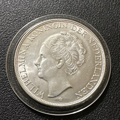 D Curazao 1944 plata 2 1/2 florines sin circular Foto 1 de 4