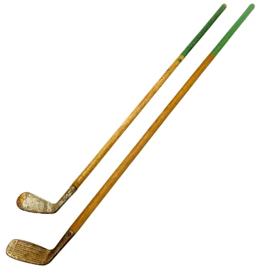 Antique Putter & Mashie Wood Shaft Hickory Forged Golf Club 31" Iron Youth RH - Image 1 of 4