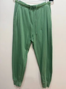 Aerie Green Ribbed Waist Drawstring Joggers L Casual Colourful Loungewear - Picture 1 of 10