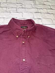 Saddlebred 3XLT Men’s Big & Tall Classic Fit 100% Cotton Burgundy Shirt - Picture 1 of 10