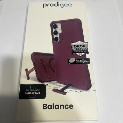 Samsung Galaxy s24 Prodigee Balance Case Bordeaux With Stand MagSafe compatible  - Image 1 of 2