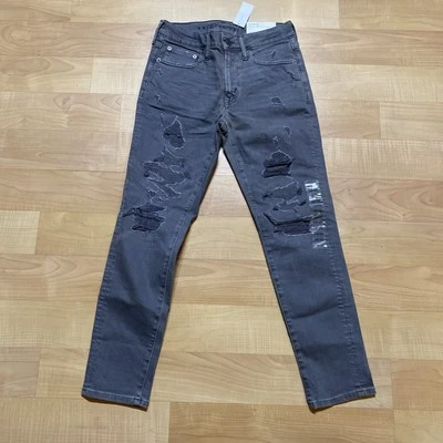 American Eagle Mens Grey Slim Lived-In Khakis Flex Pants Size *27x26 Jeans AE - Image 1 of 4