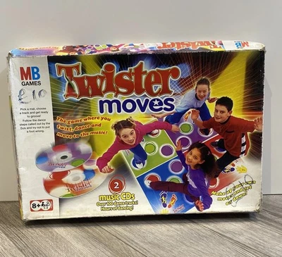  2003 MB Games Hasbro- Twister Moves - Complete Including  2 Music CD’s vintage  - Image 1 of 4