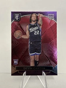 2024-25 Panini Totally Certified #141 Devin Carter Mirror Maroon RC Kings - Picture 1 of 2