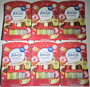 6x Febreze Plug In Refills Winter Edition Spiced Apple Scent – New Boxed - Picture 1 of 3