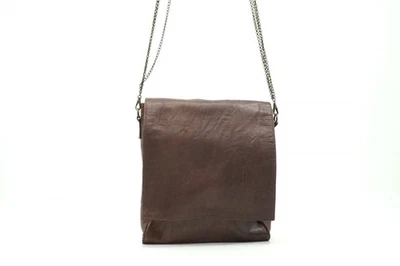 Jean Paul GAULTIER Messenger Shoulder Bag Flap Chain Strap Leather Brown 4124h - Image 1 of 4