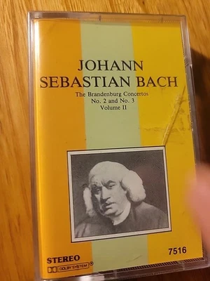 Johann Sebastian Bach  Brandenberg concertos no.2 and 3   cassette - Image 1 of 3